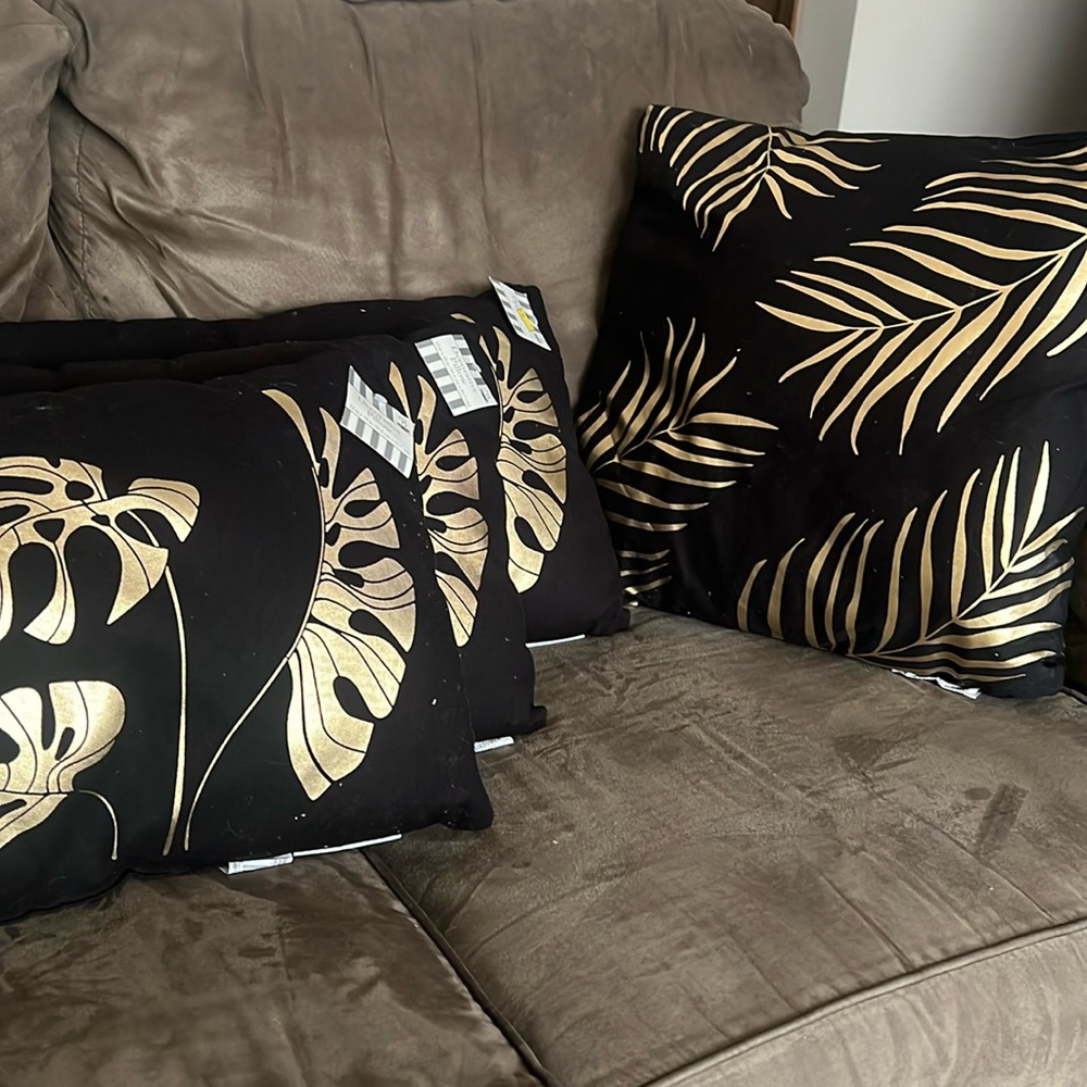 Black and Gold Pillows